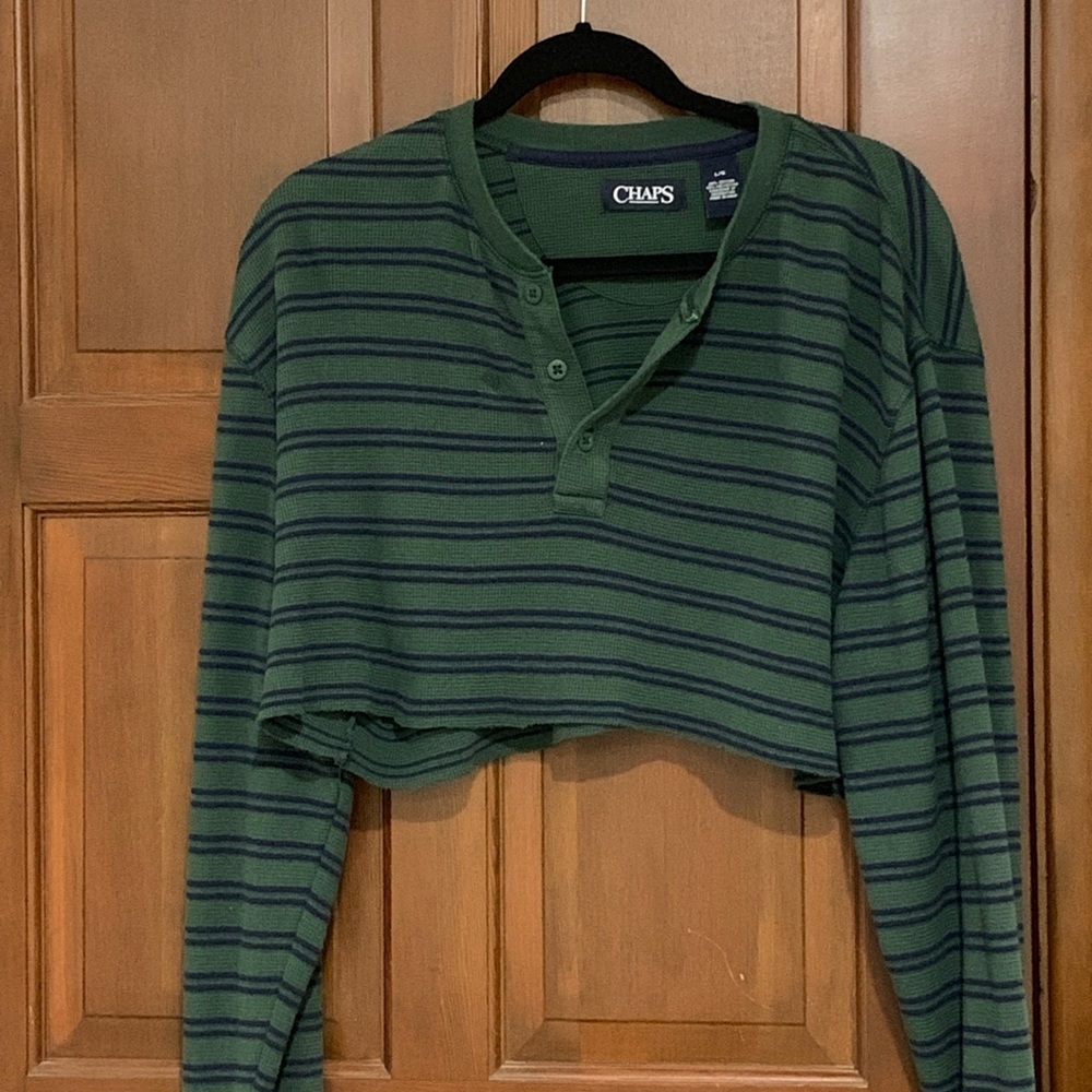 Vintage cropped sweater oversized